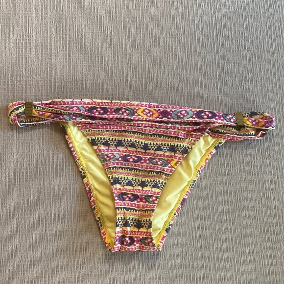VIX 2 piece bikini - Top Size Large and Bottom Size Med - Yellow Pink Blue Green - Picture 6 of 10